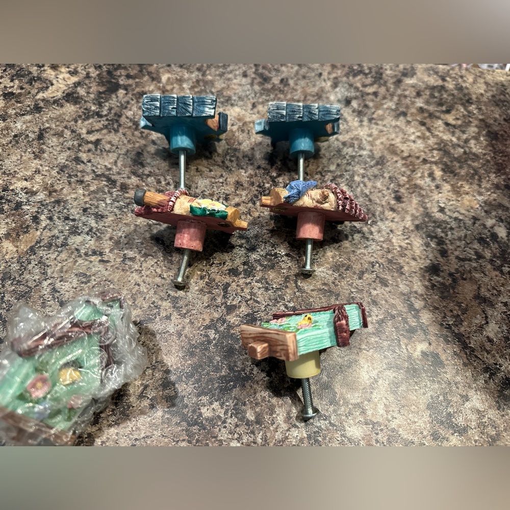 Charming Birdhouse Figurines-drawer pull Set - Multicolor - Picture 6 of 6